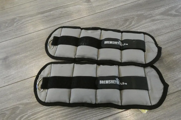 2x Paar Bremshey Gewichtsmanschetten, 1,5 kg, grau/schwarz